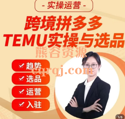 伍跃-跨境拼多多TEMU实操与选品课程