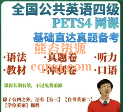 2024年全国公共英语四级PETS4技巧学习课程